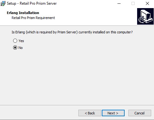 Prism server install, Erlang check